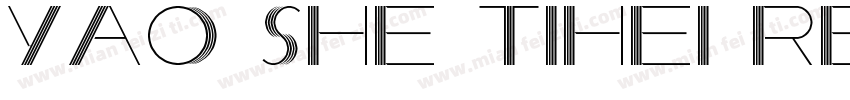 yao she tihei regular字体转换